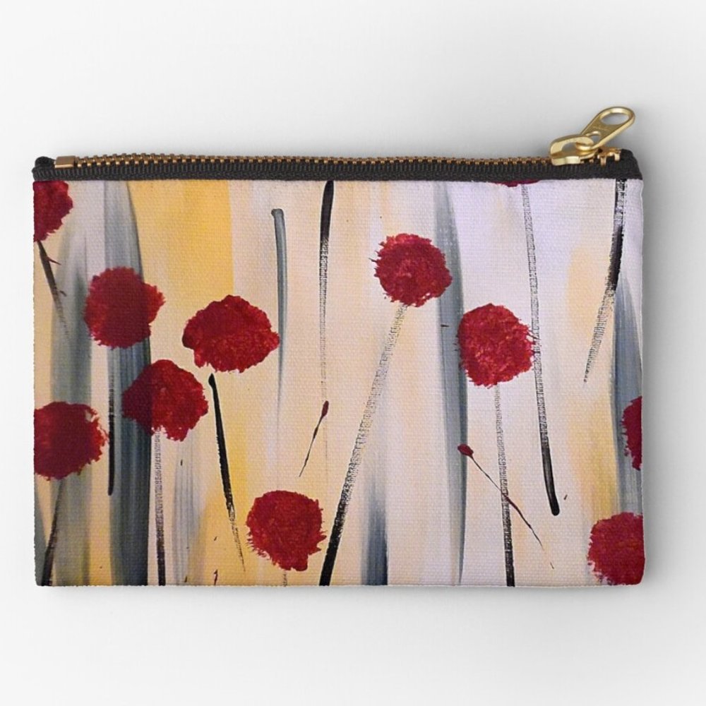 "Floral Fireworks" Zippered Pouch NWT